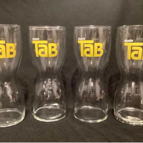 Vintage Tab Glasses (set of 8) - Picture 2 of 2